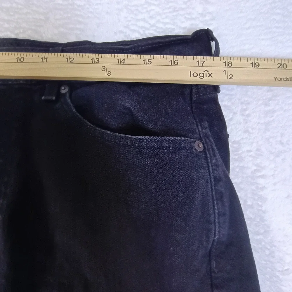 Levis 505 Regular Fit Mens‎ Black Jeans Straight Leg Denim W36 L30